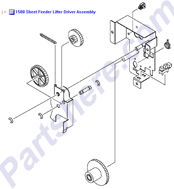 HP parts picture diagram for RM1-0287-040CN, RM1-0287-020CN